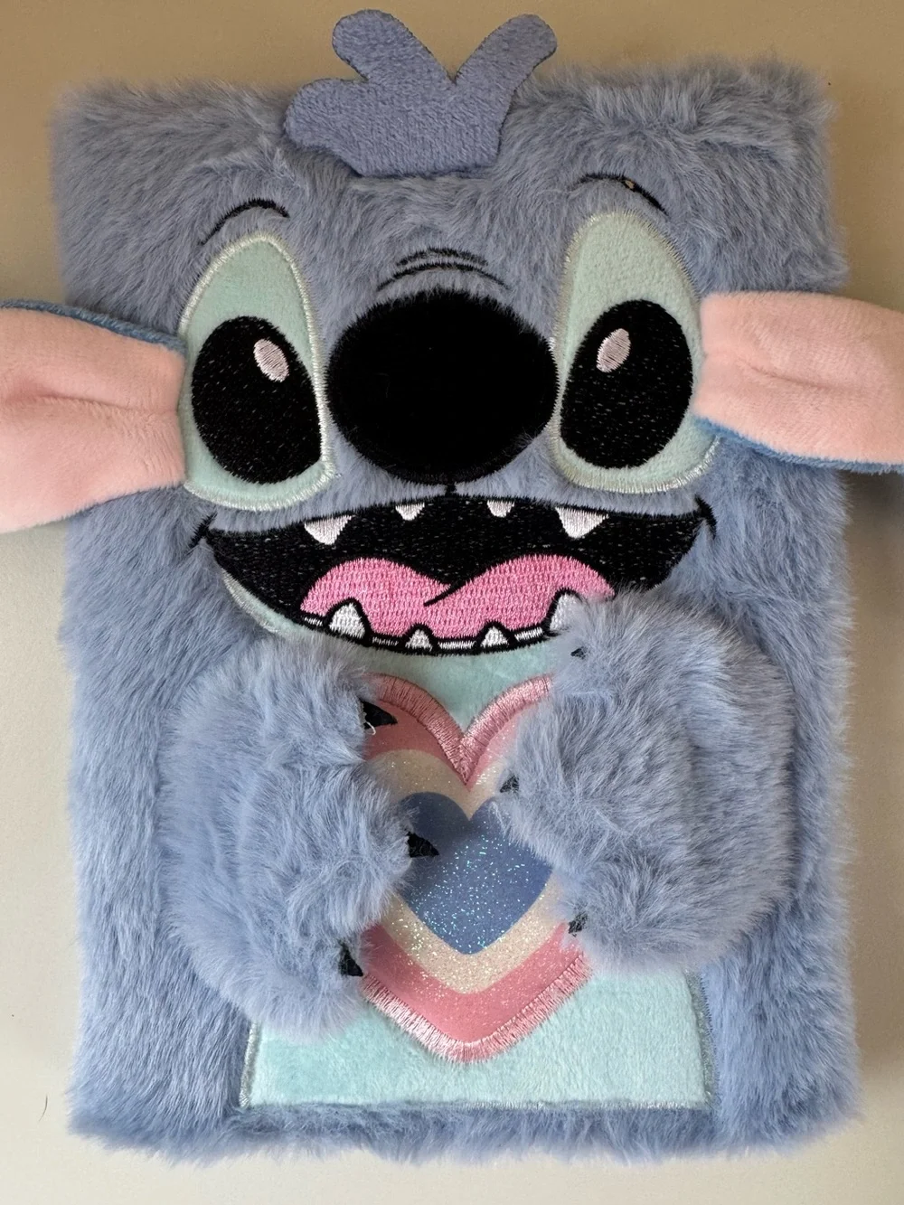 Disney Primark Fuzzy Stitch Journal Notebook